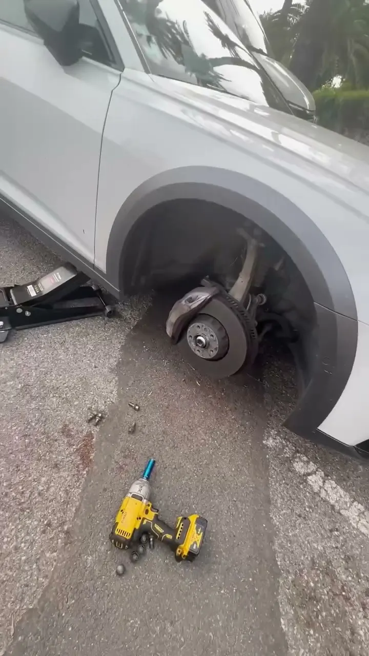 Intervention mobile sur une roue